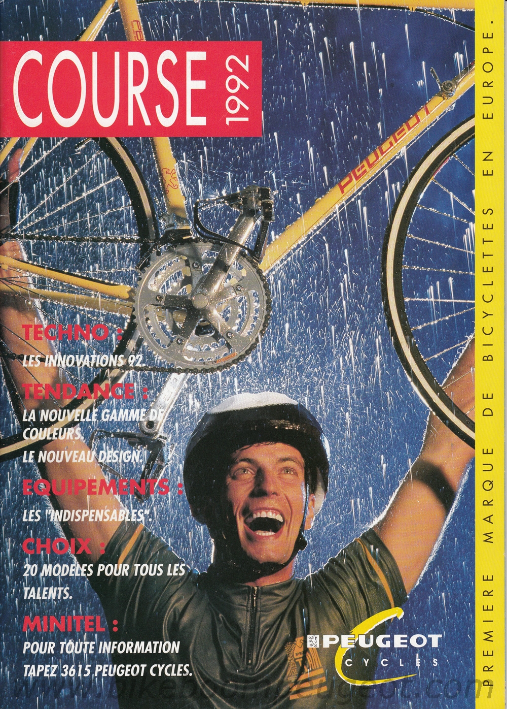 Peugeot 1992 France Course Brochure